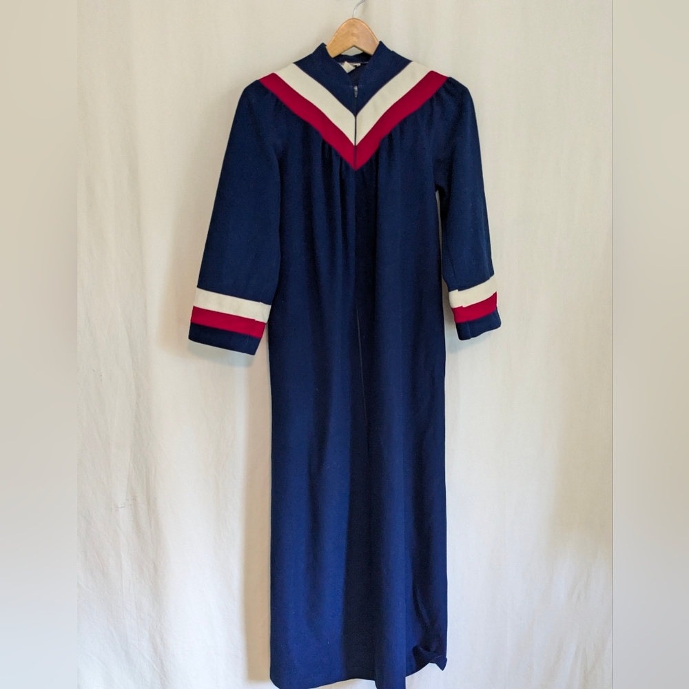 Vintage 70s/80s Charisma Women's Front Zip Robe Housecoat Small